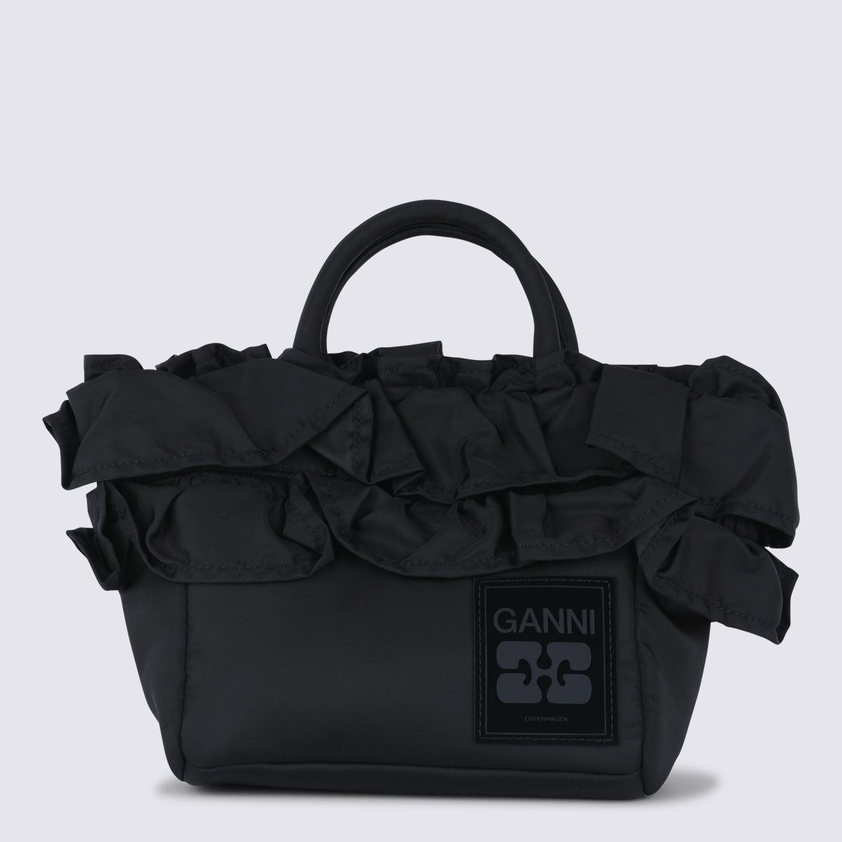 ganni bags black _nylon - women