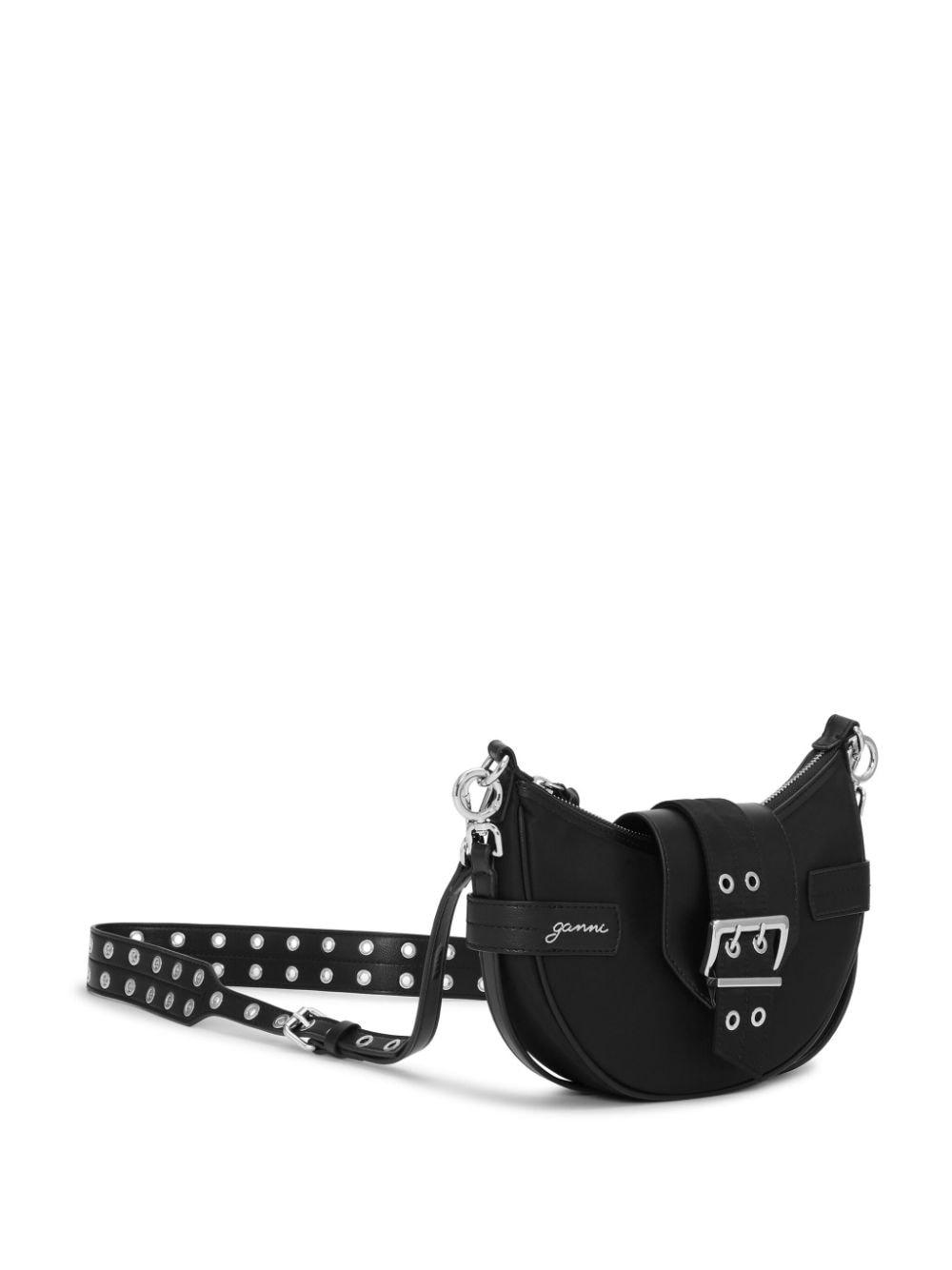 ganni bags black nylon - women