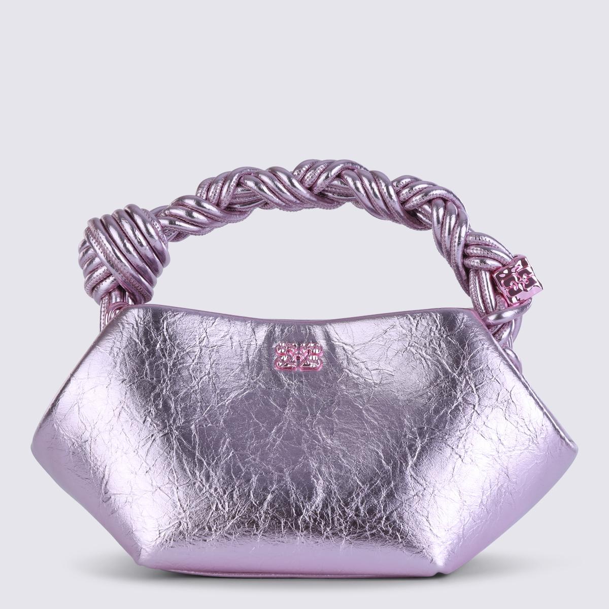 ganni bags silver pink _pu recycled pl - women