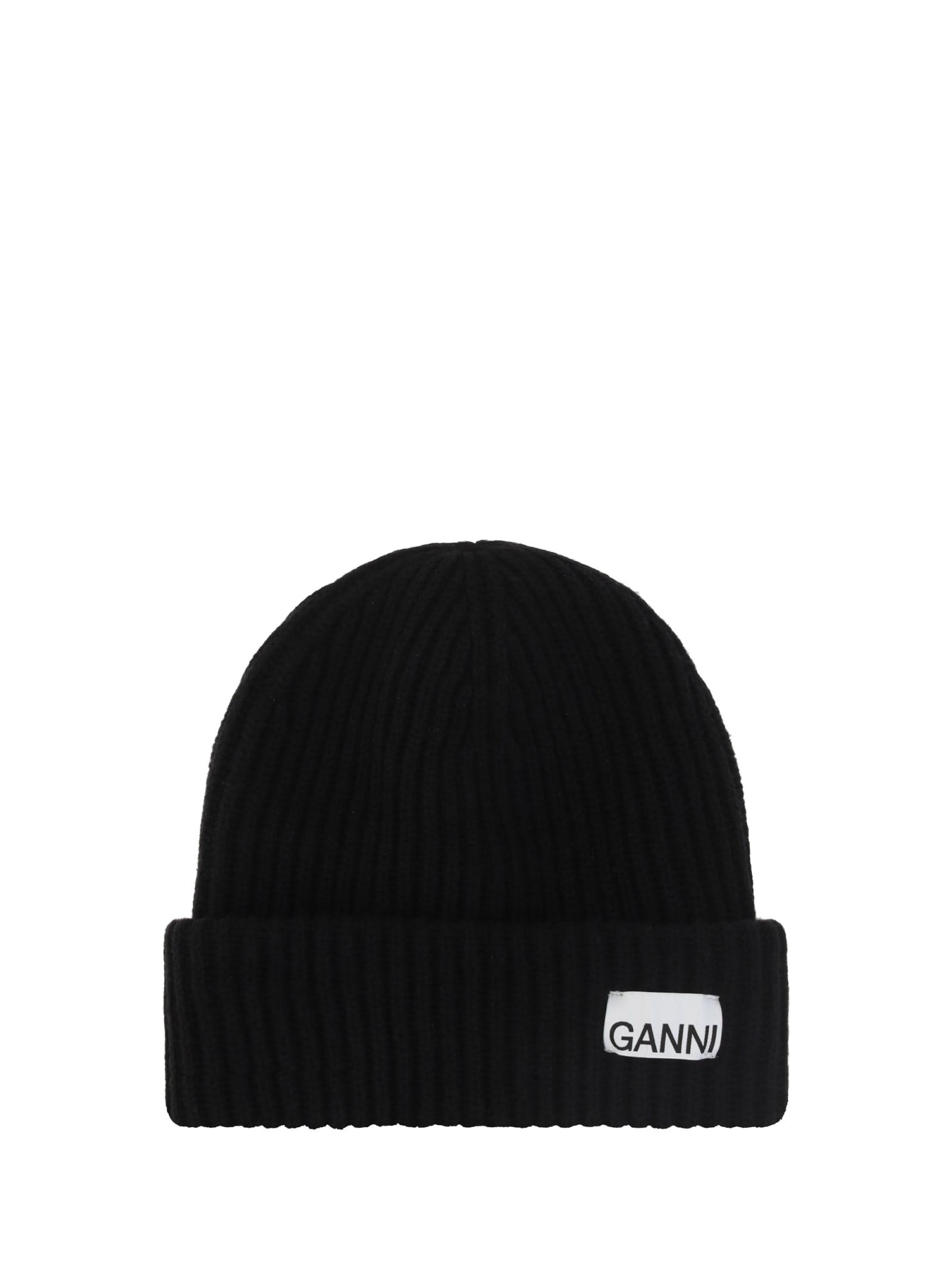 ganni beanie cap