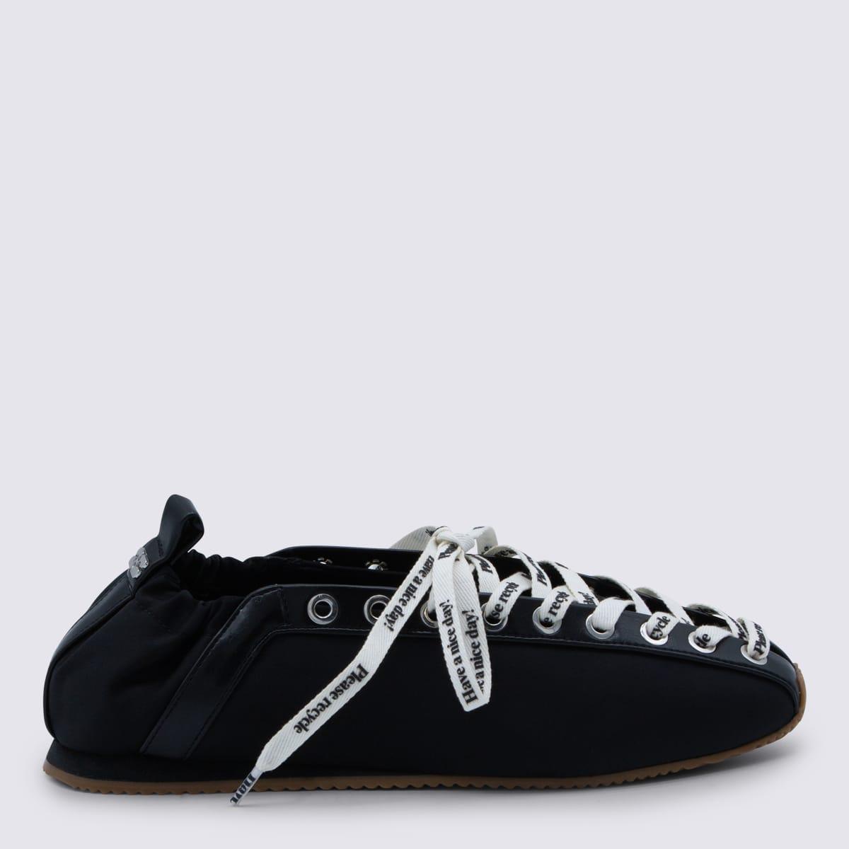 ganni black sporty flats