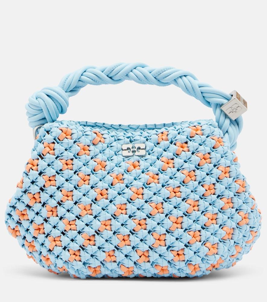 ganni bou mini woven top