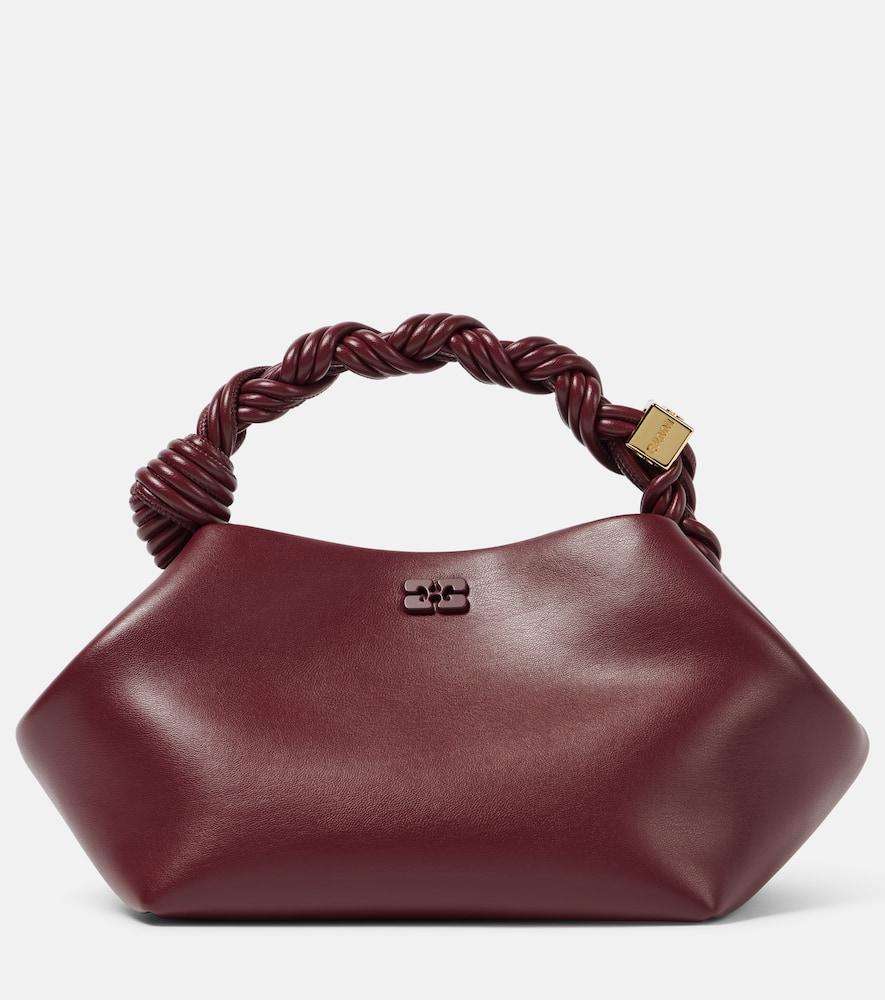 ganni bou small leather shoulder bag