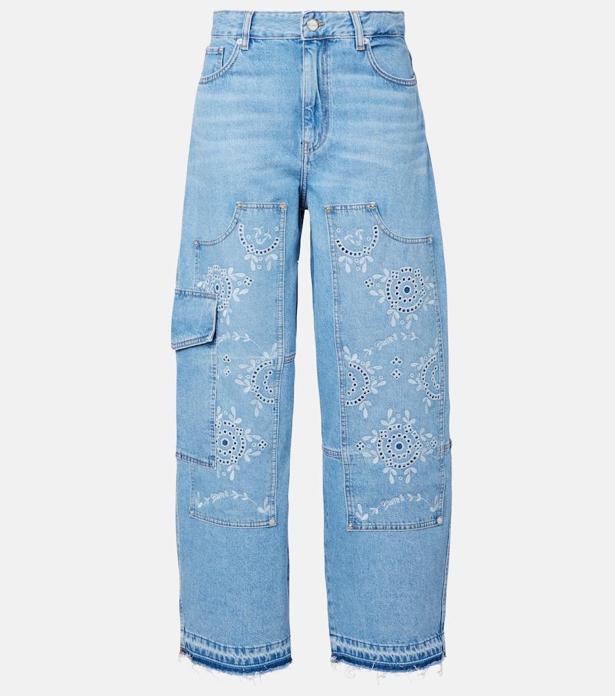 ganni broderie anglaise barrel