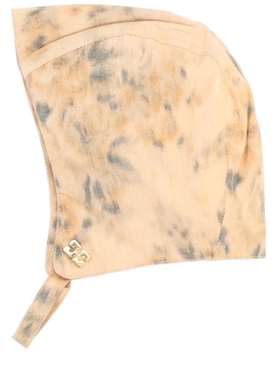 ganni cap with print