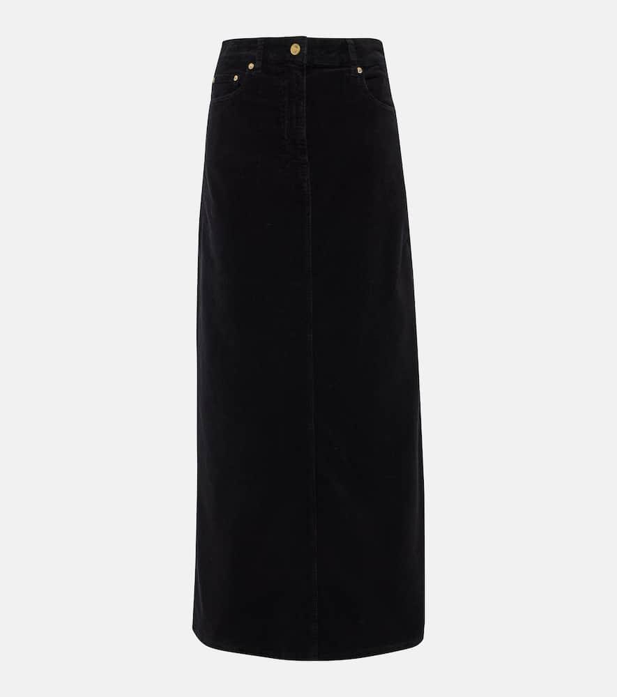 ganni corduroy maxi skirt