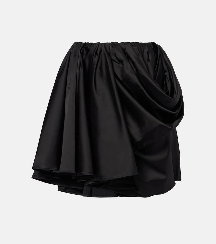 ganni draped miniskirt