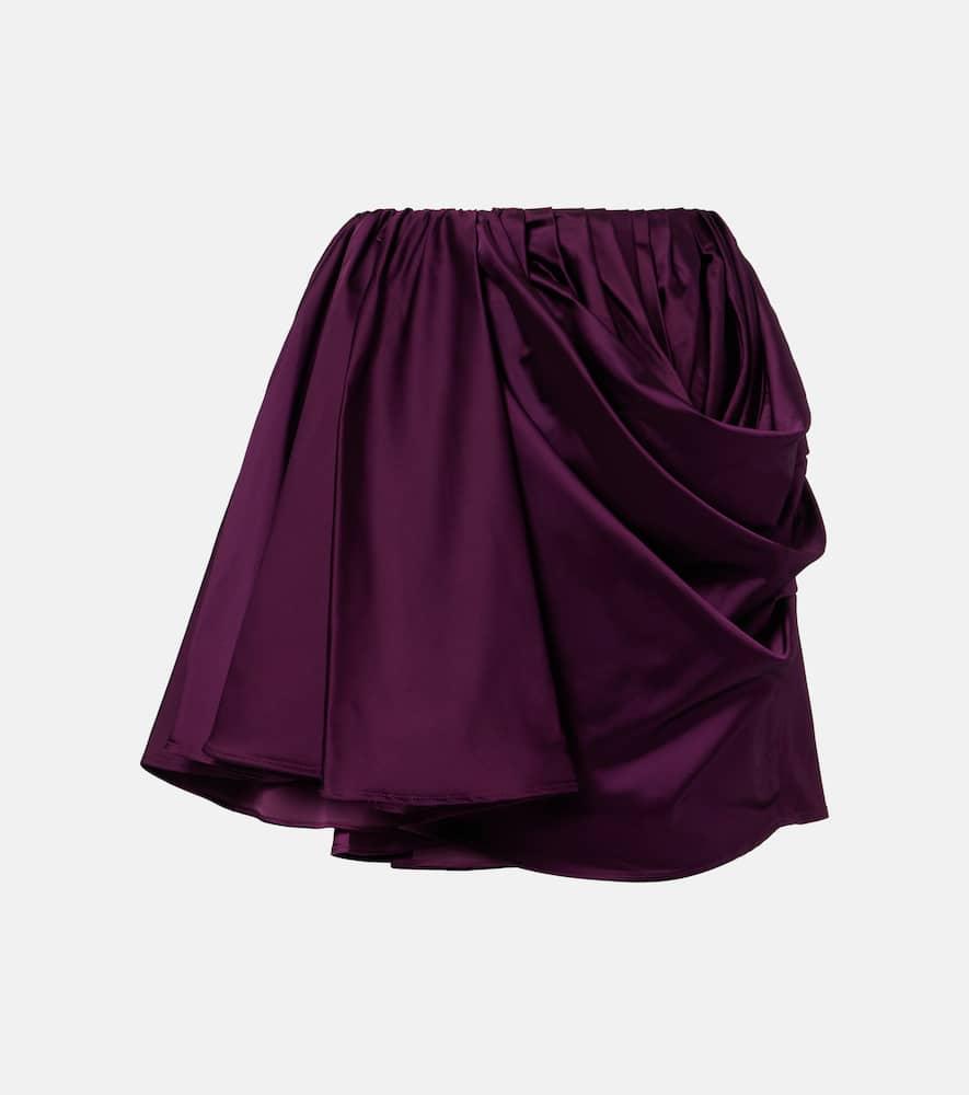 ganni draped miniskirt