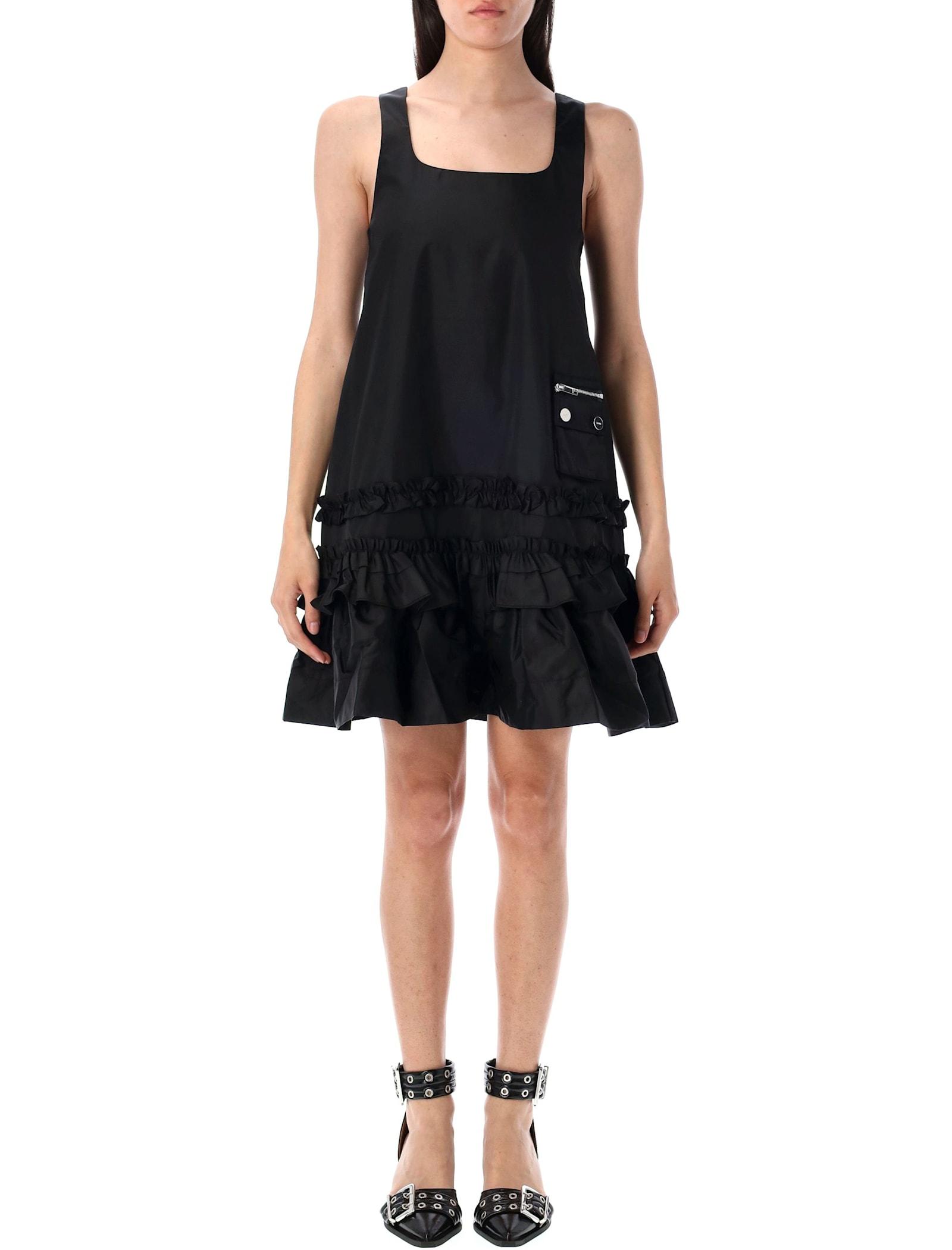 ganni duchesse mini dress
