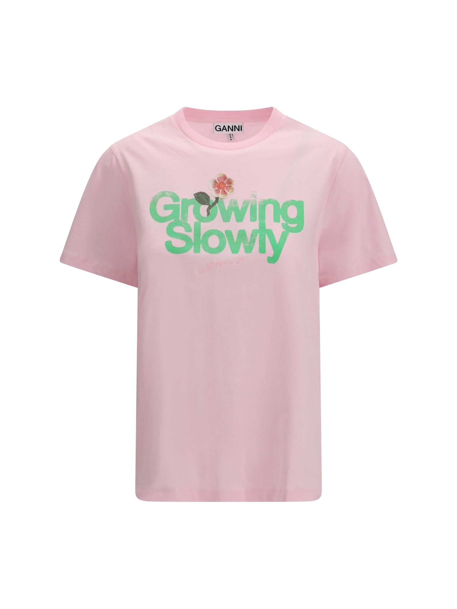 ganni growing slowly t-shirt