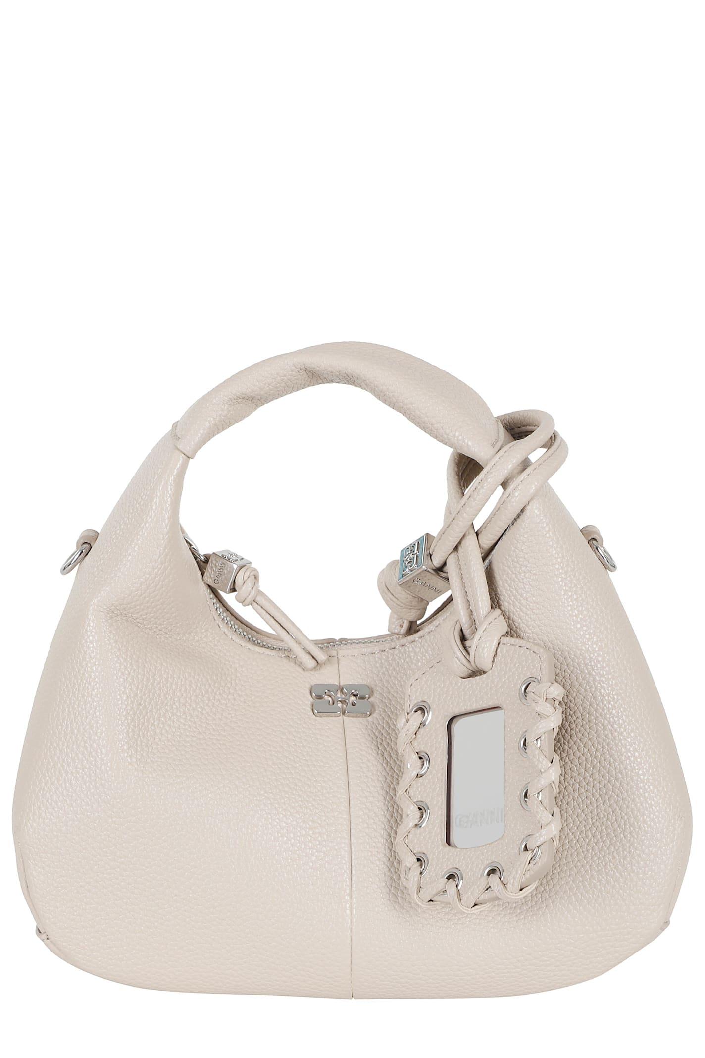 ganni hobo mini grained