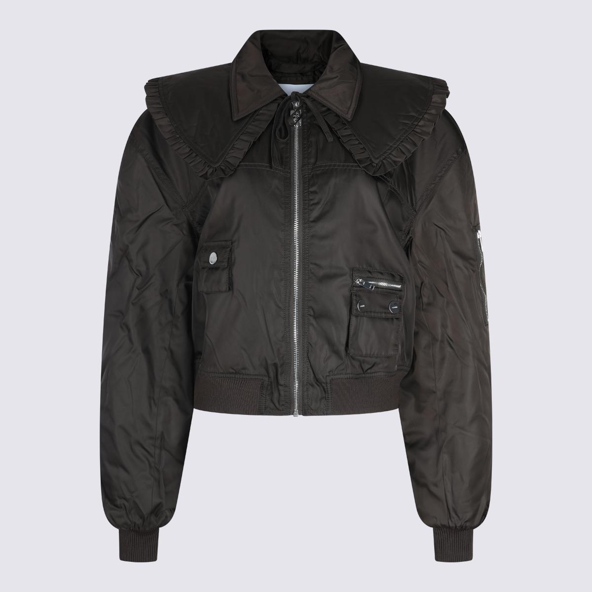 ganni jackets demitasse pa pu - women