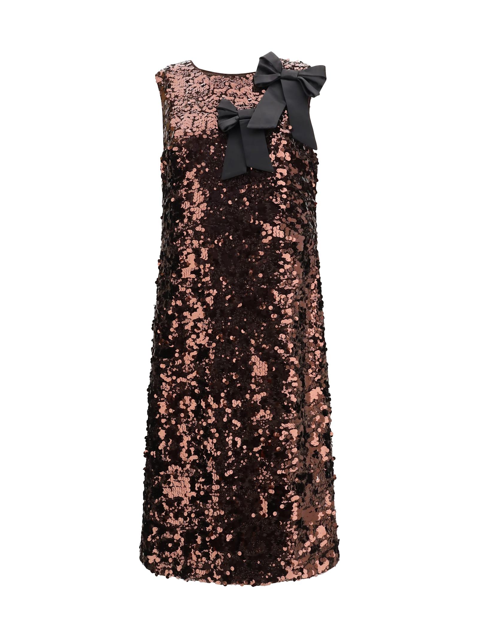 ganni midi dress with sequins