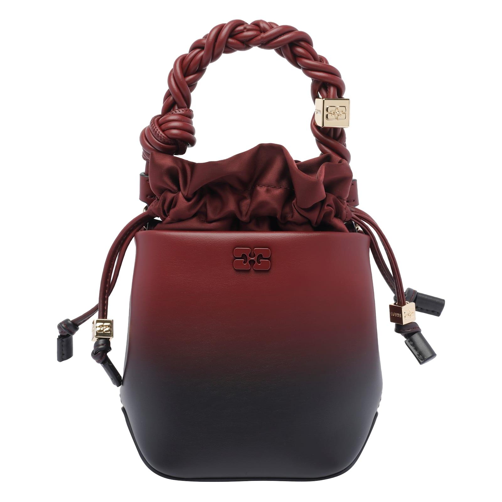 ganni mini bou bucket bag