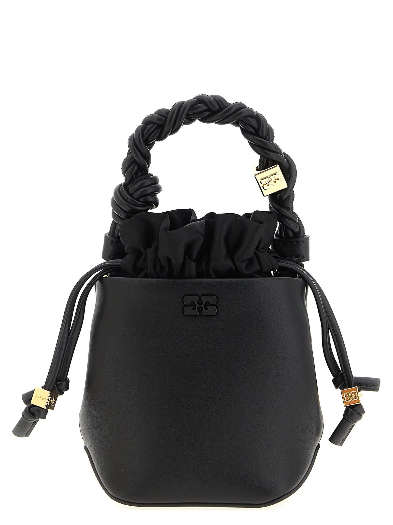 ganni mini bou bucket handbag