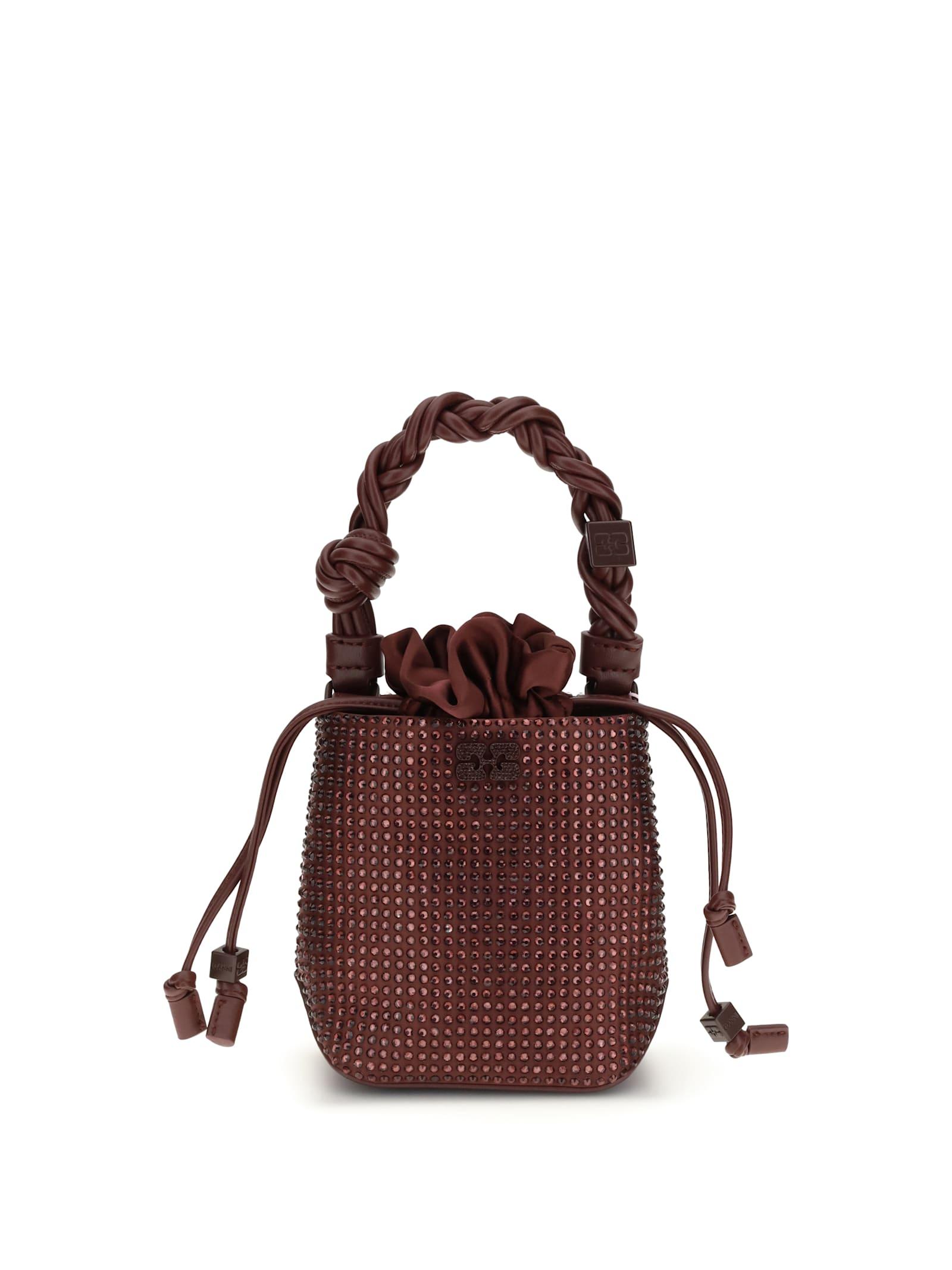 ganni mini bou buckle bag