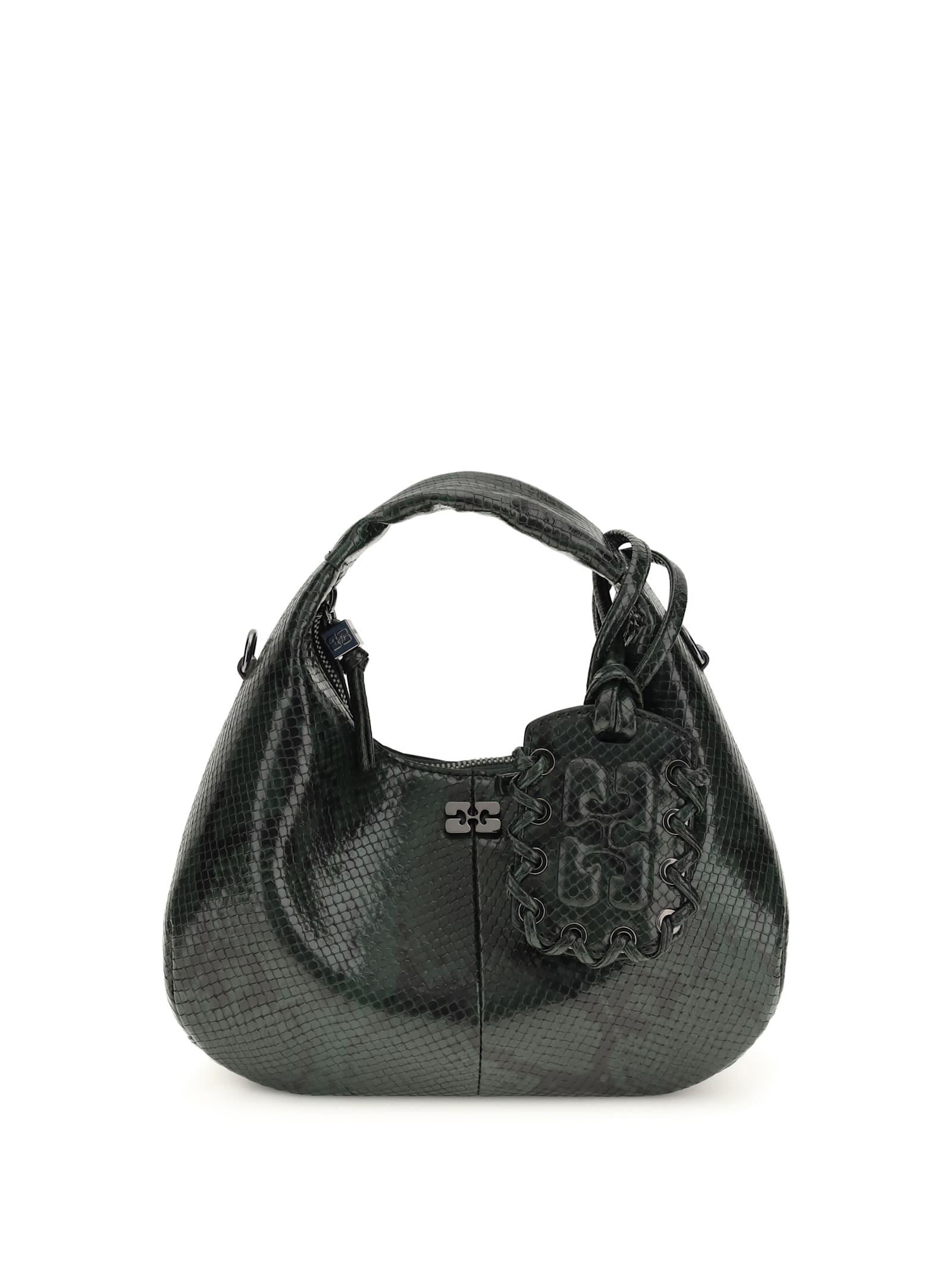 ganni mini snake handbag