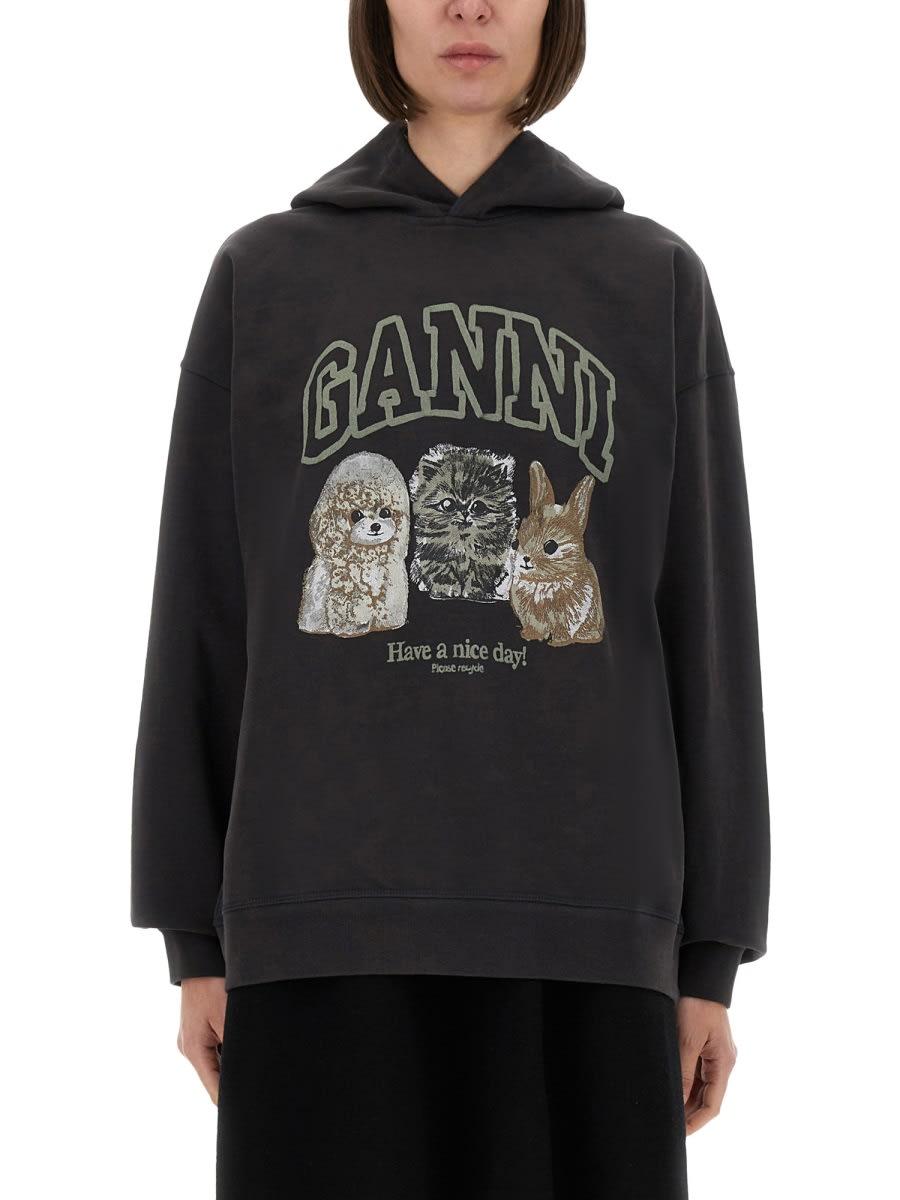 ganni oversized isoli hoodie