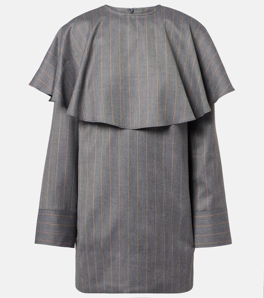 ganni pinstripe minidress