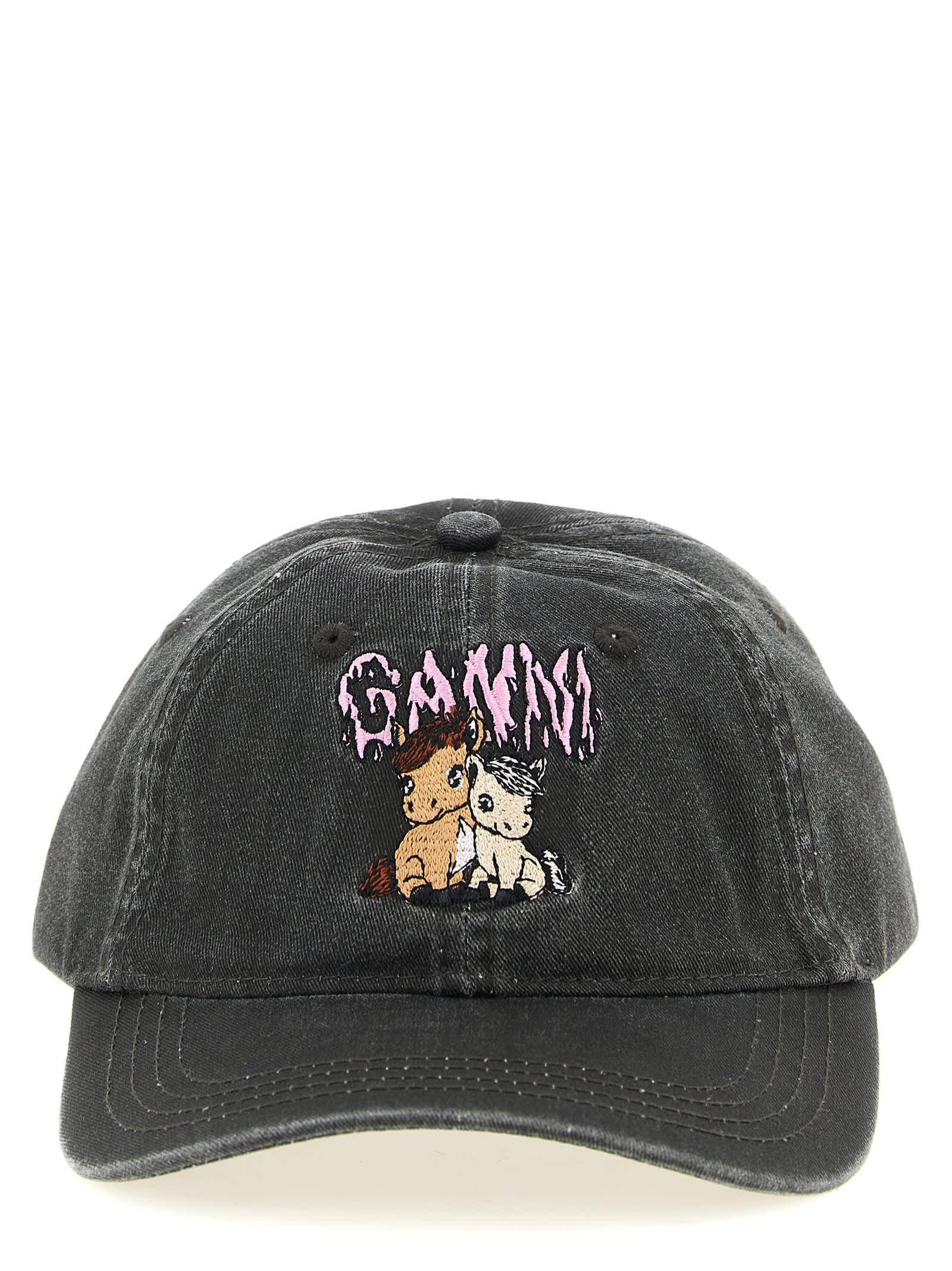 ganni pony cap