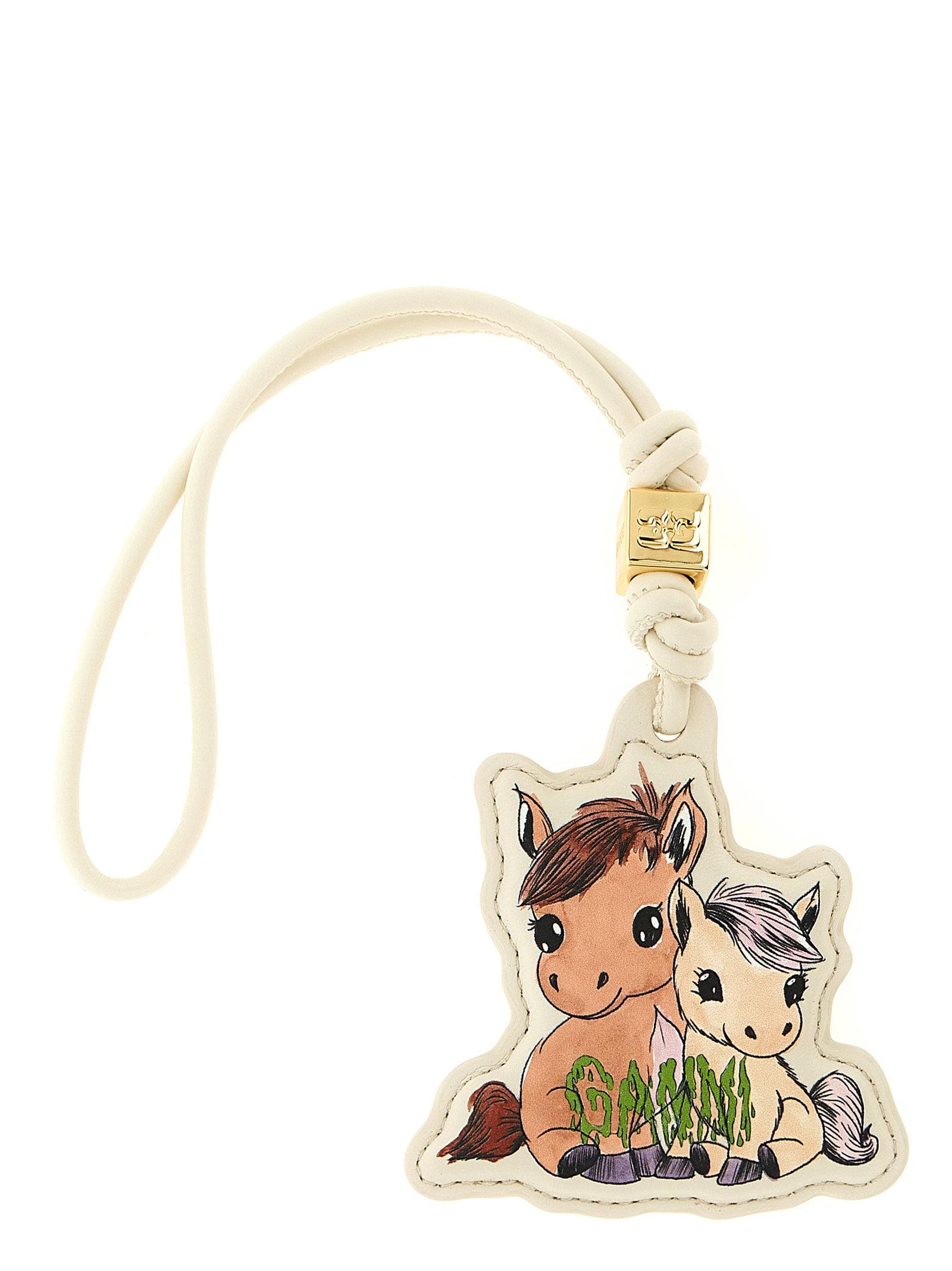 ganni pony keyring