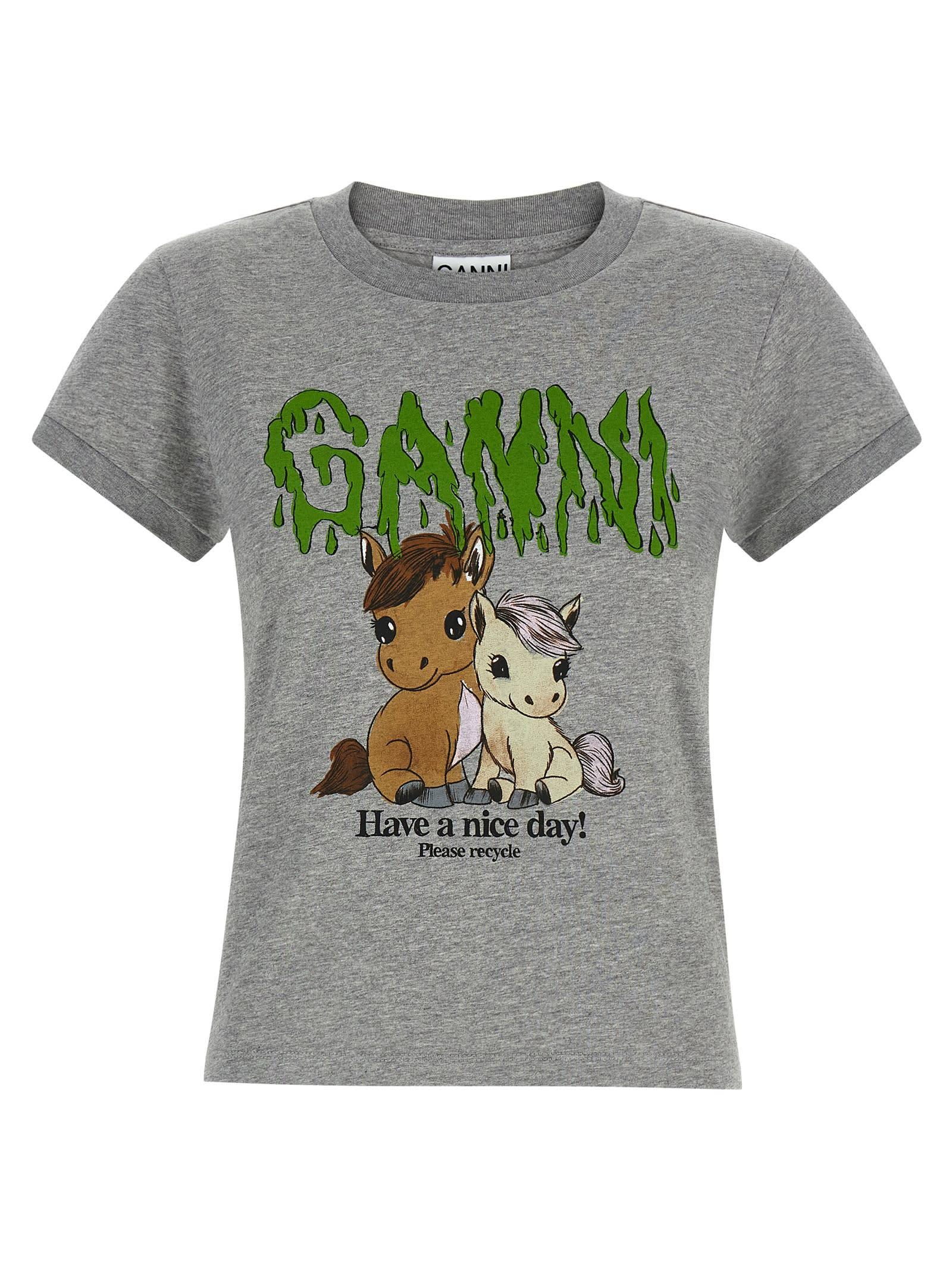 ganni pony t-shirt