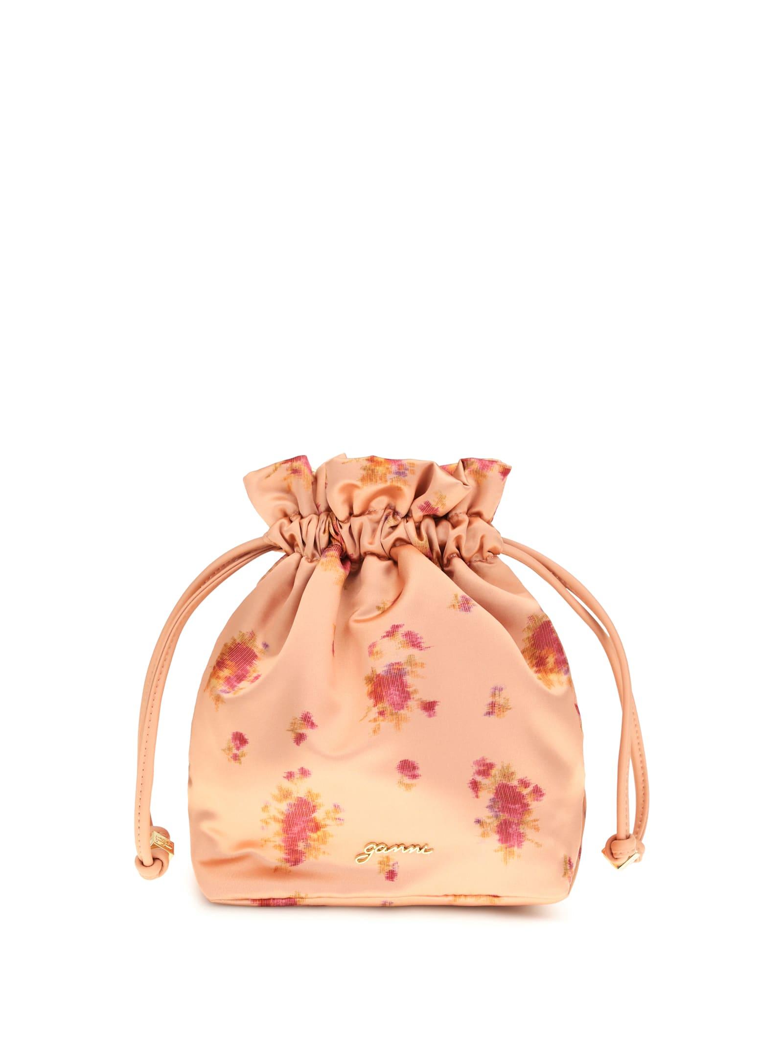 ganni printed nylon pouch