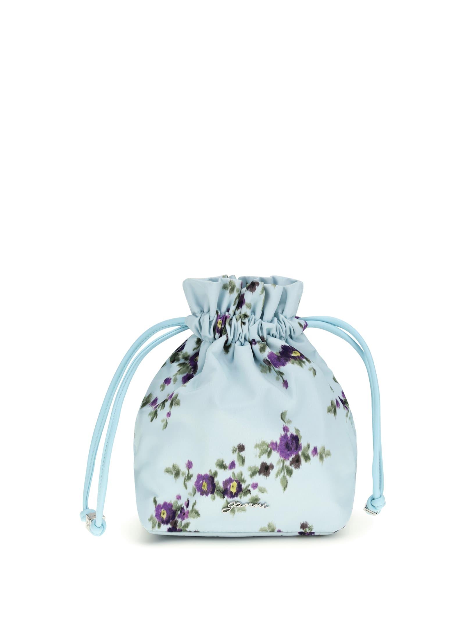 ganni printed nylon pouch
