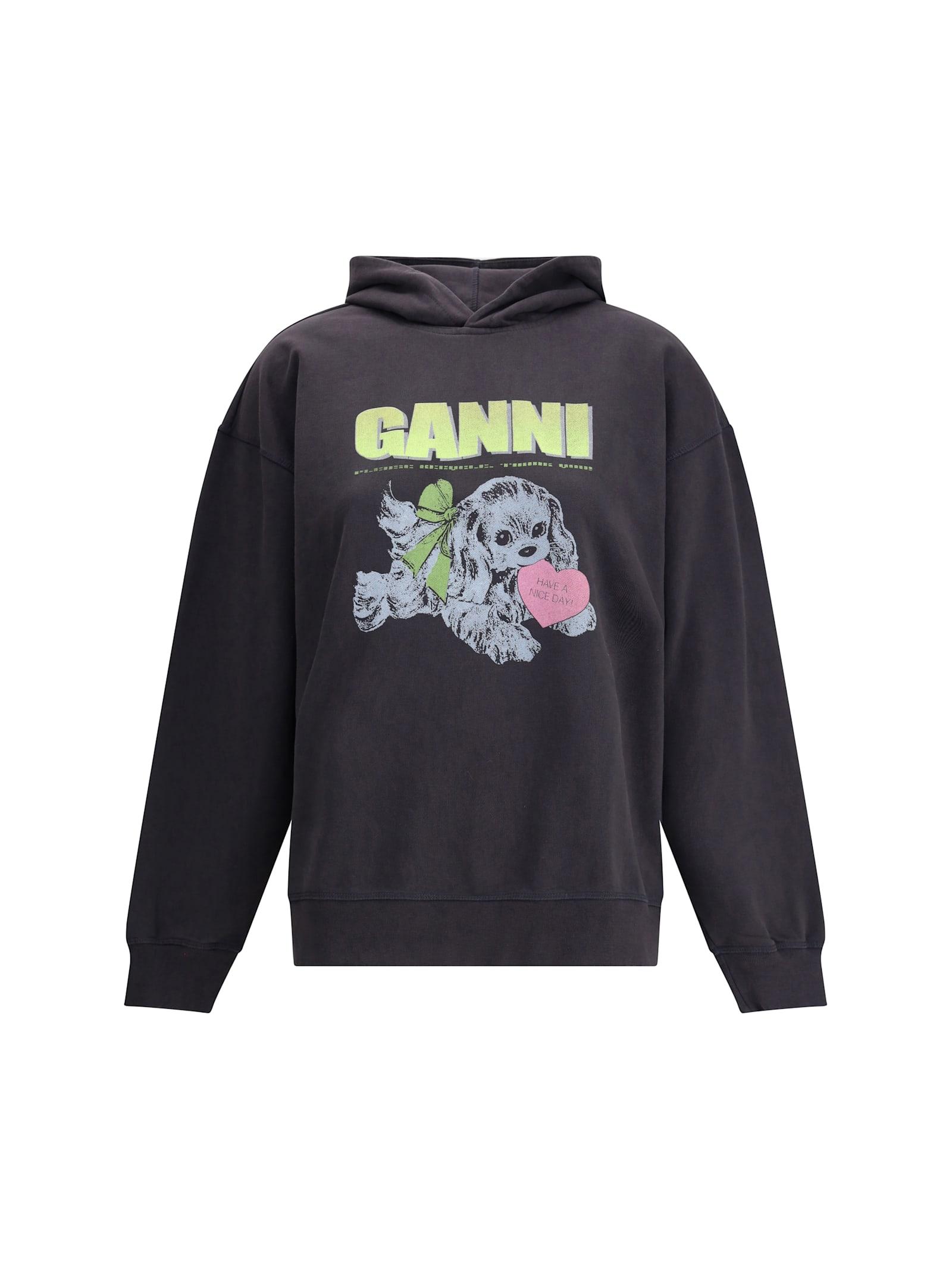 ganni puppy hoodie