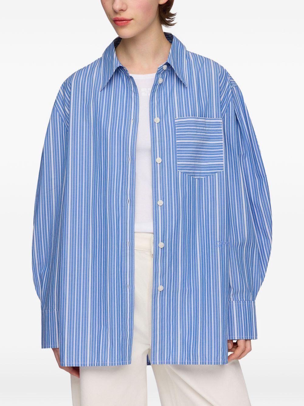 ganni shirts clear blue - women