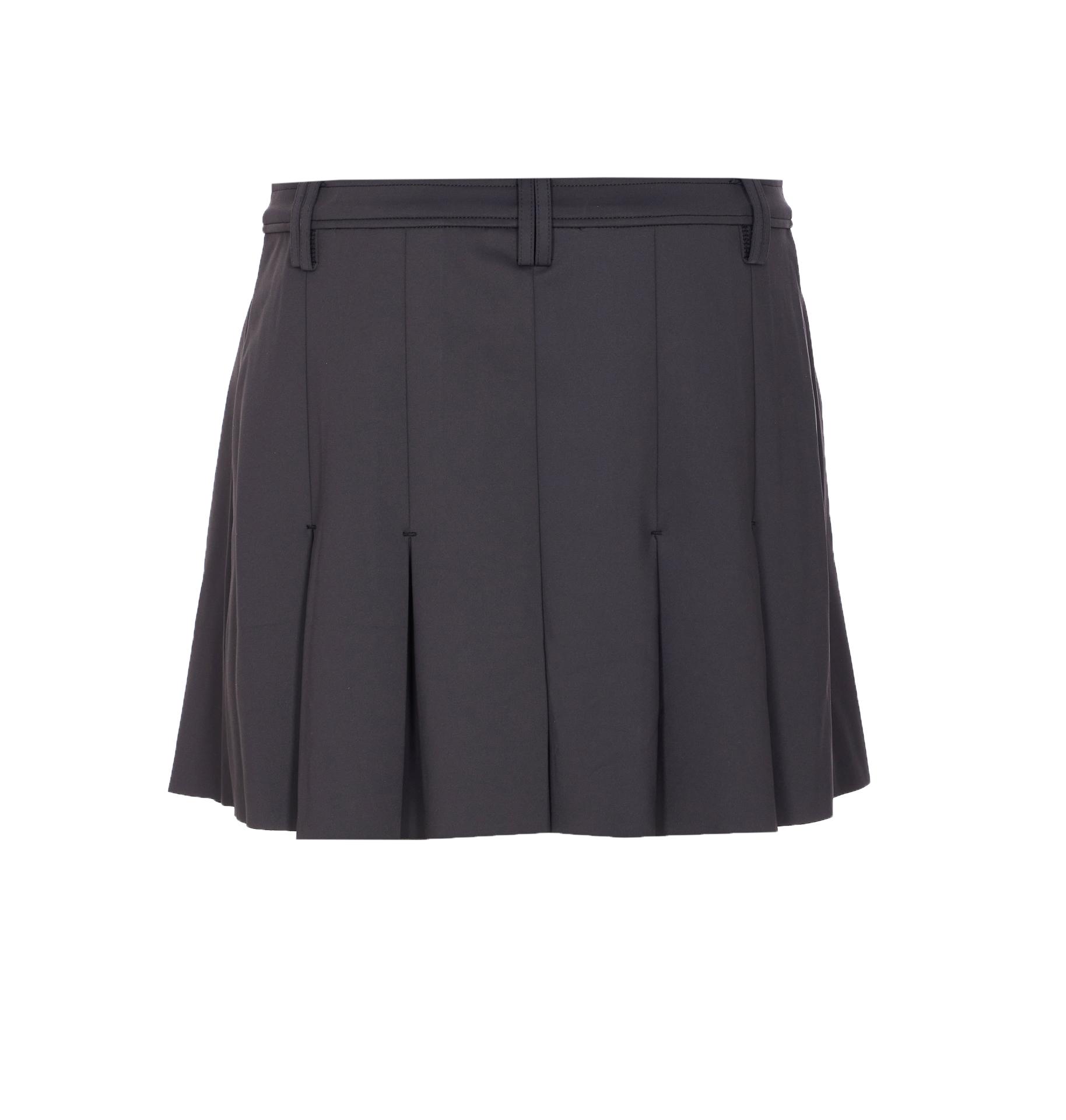 ganni skirts grey recycled polyamide - women
