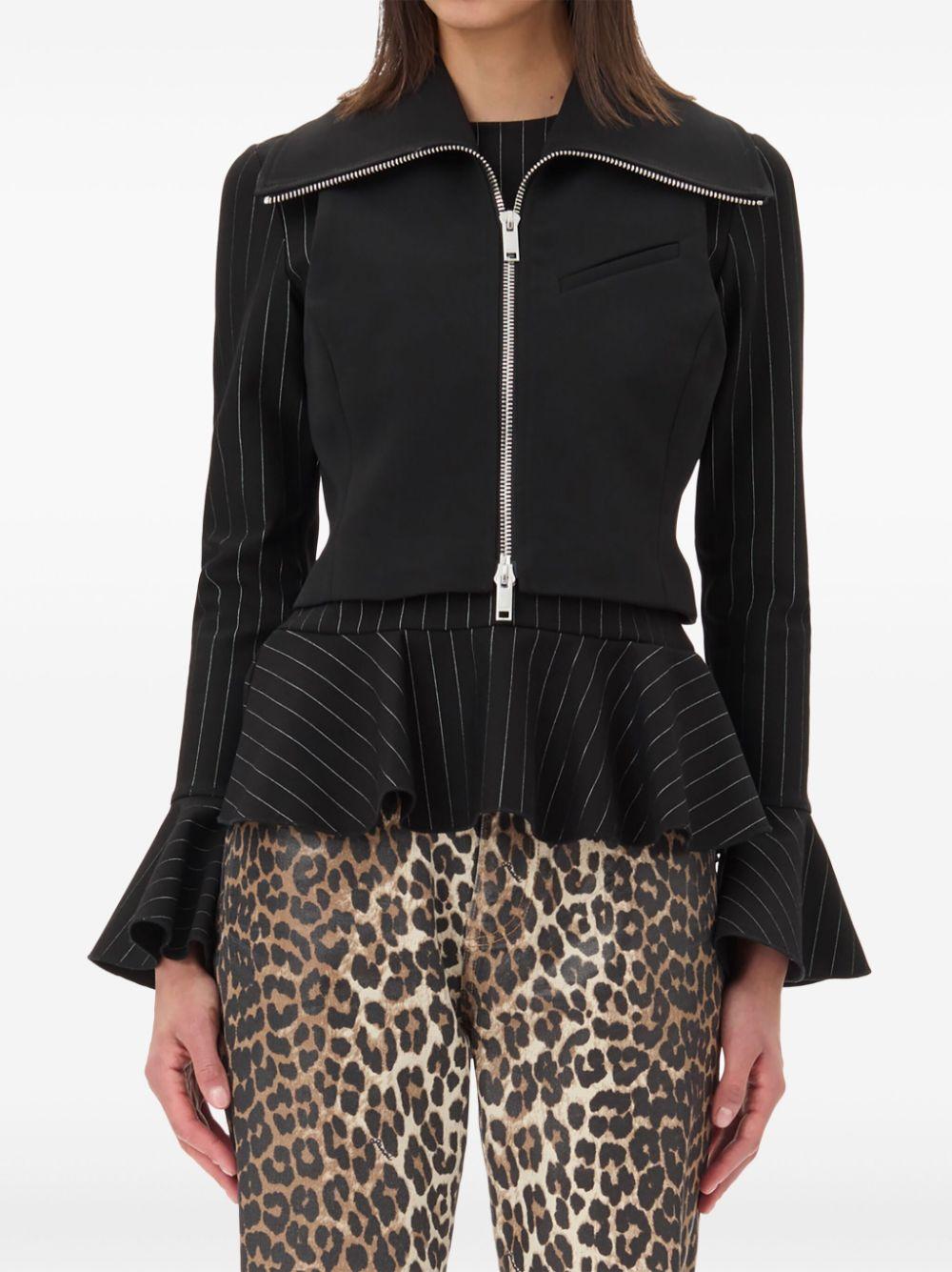 ganni sweaters black polyester - women