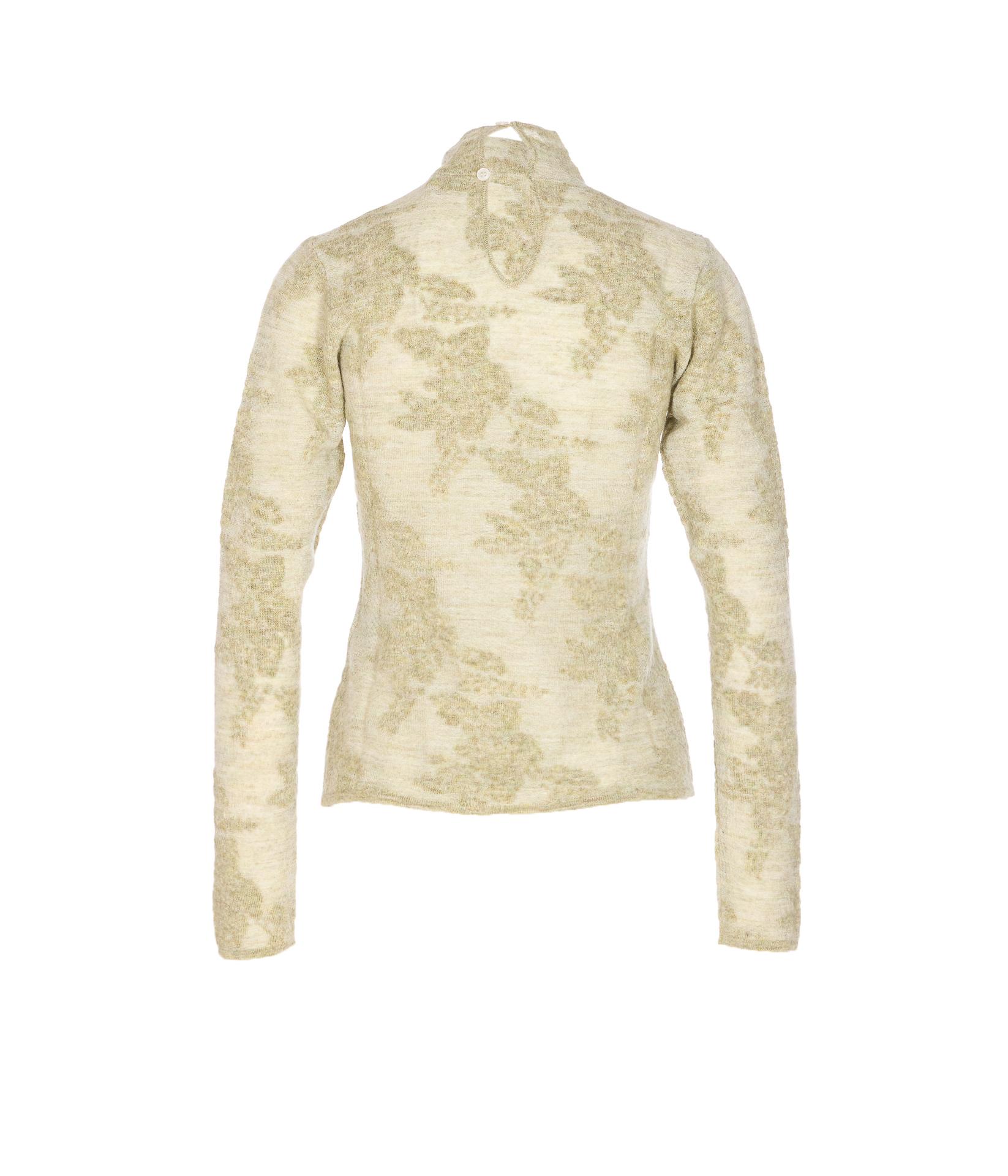 ganni sweaters green alpaca wool - women