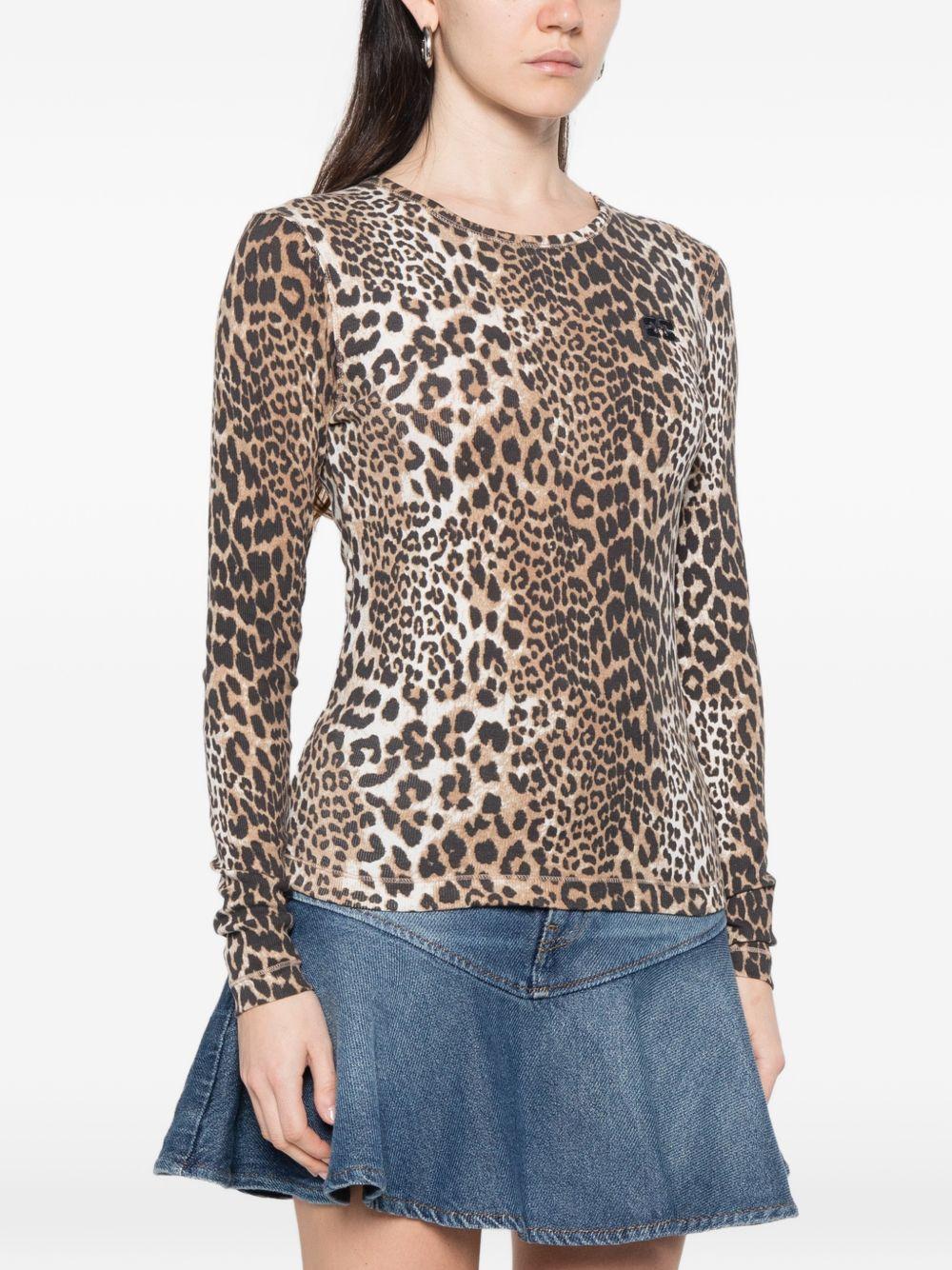ganni t-shirts and polos brown - women
