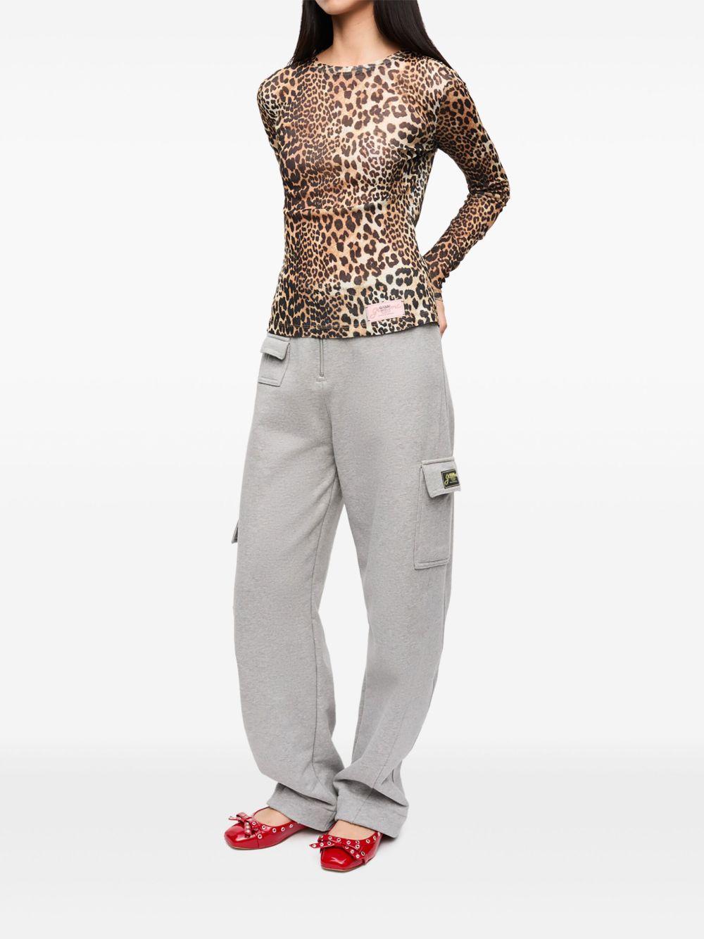 ganni t-shirts and polos brown recycled polyester - women