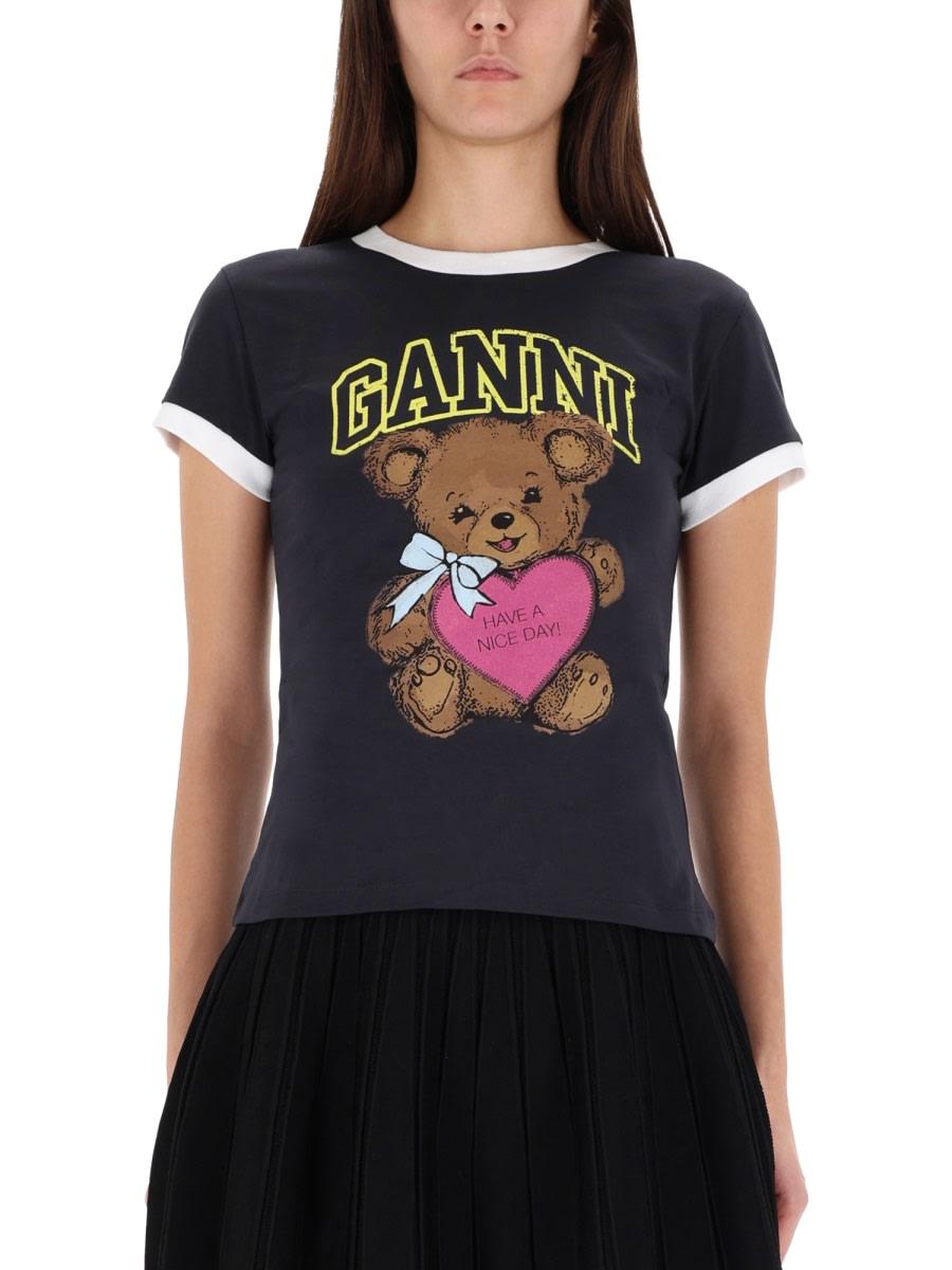 ganni teddy t-shirt