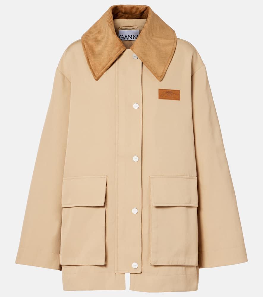 ganni twill jacket