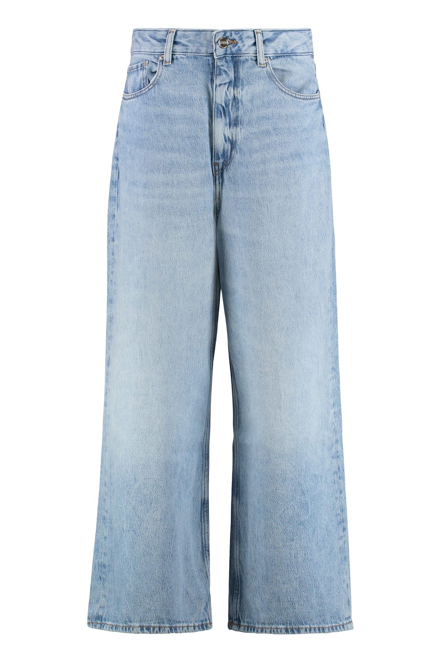ganni wide-leg jeans