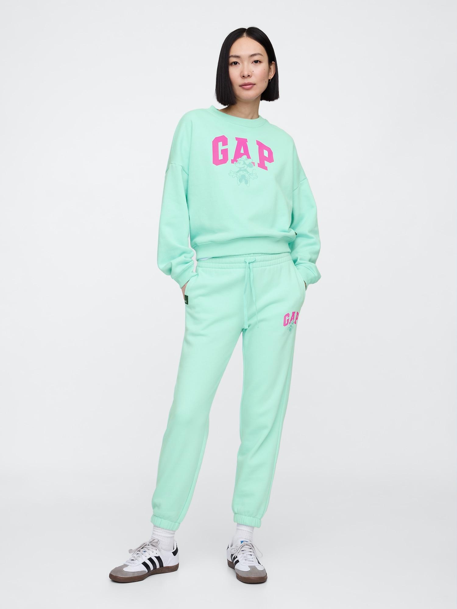 gap &#215 disney minnie mouse gap logo joggers