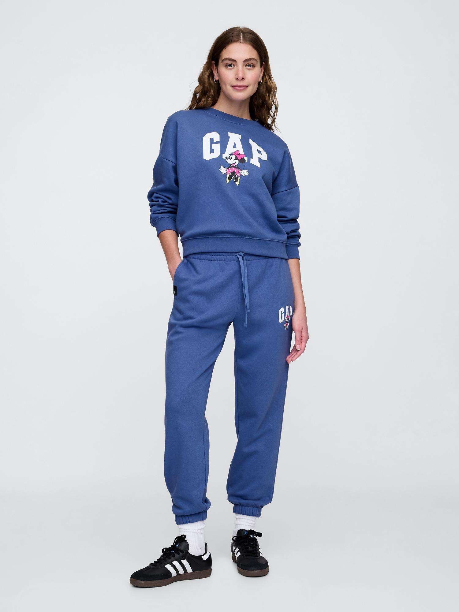 gap &#215 disney minnie mouse gap logo joggers