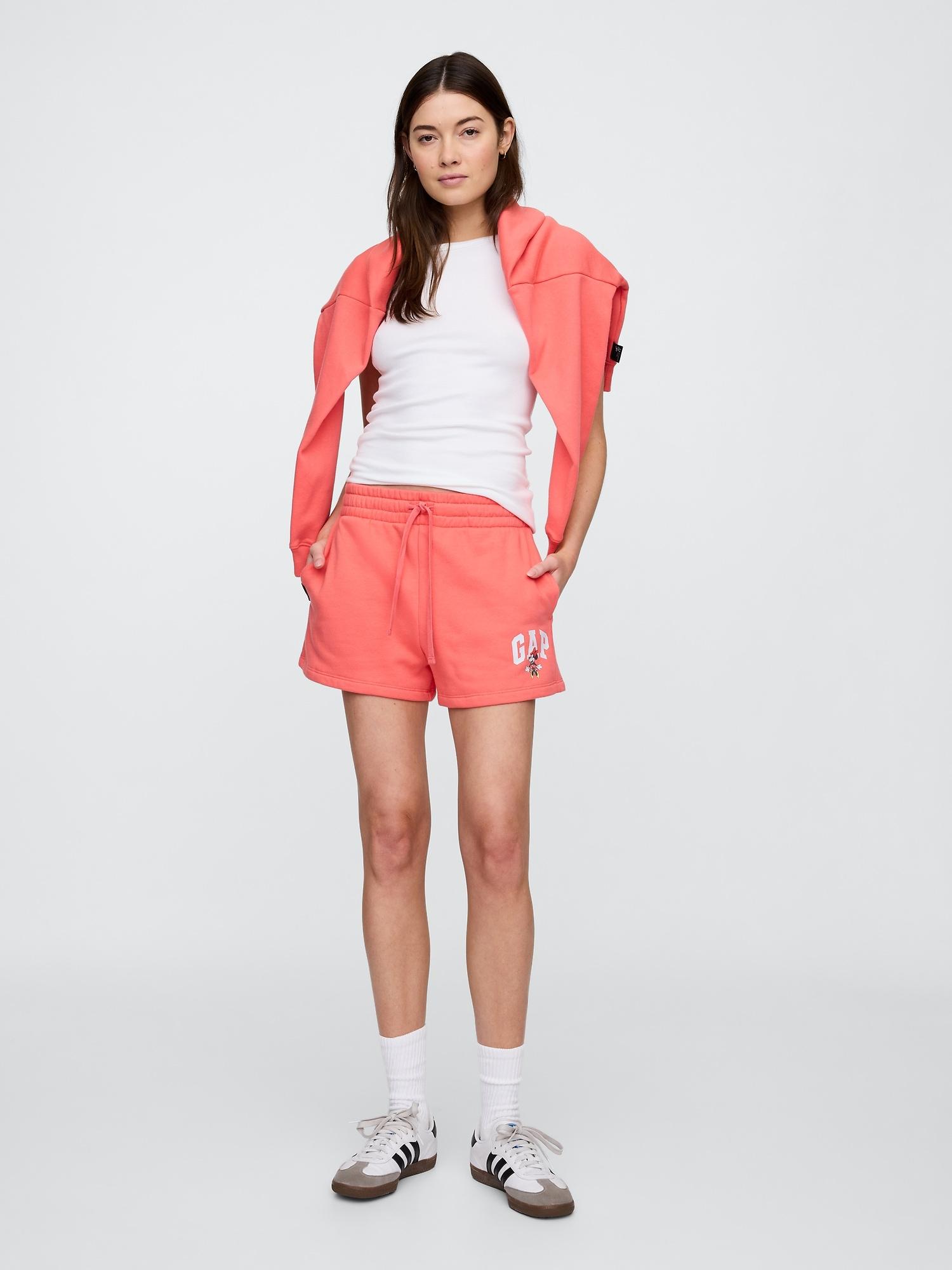 gap &#215 disney minnie mouse gap logo shorts