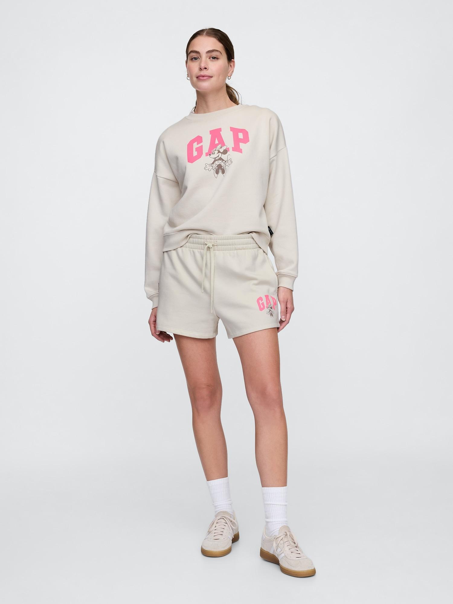 gap &#215 disney minnie mouse gap logo shorts