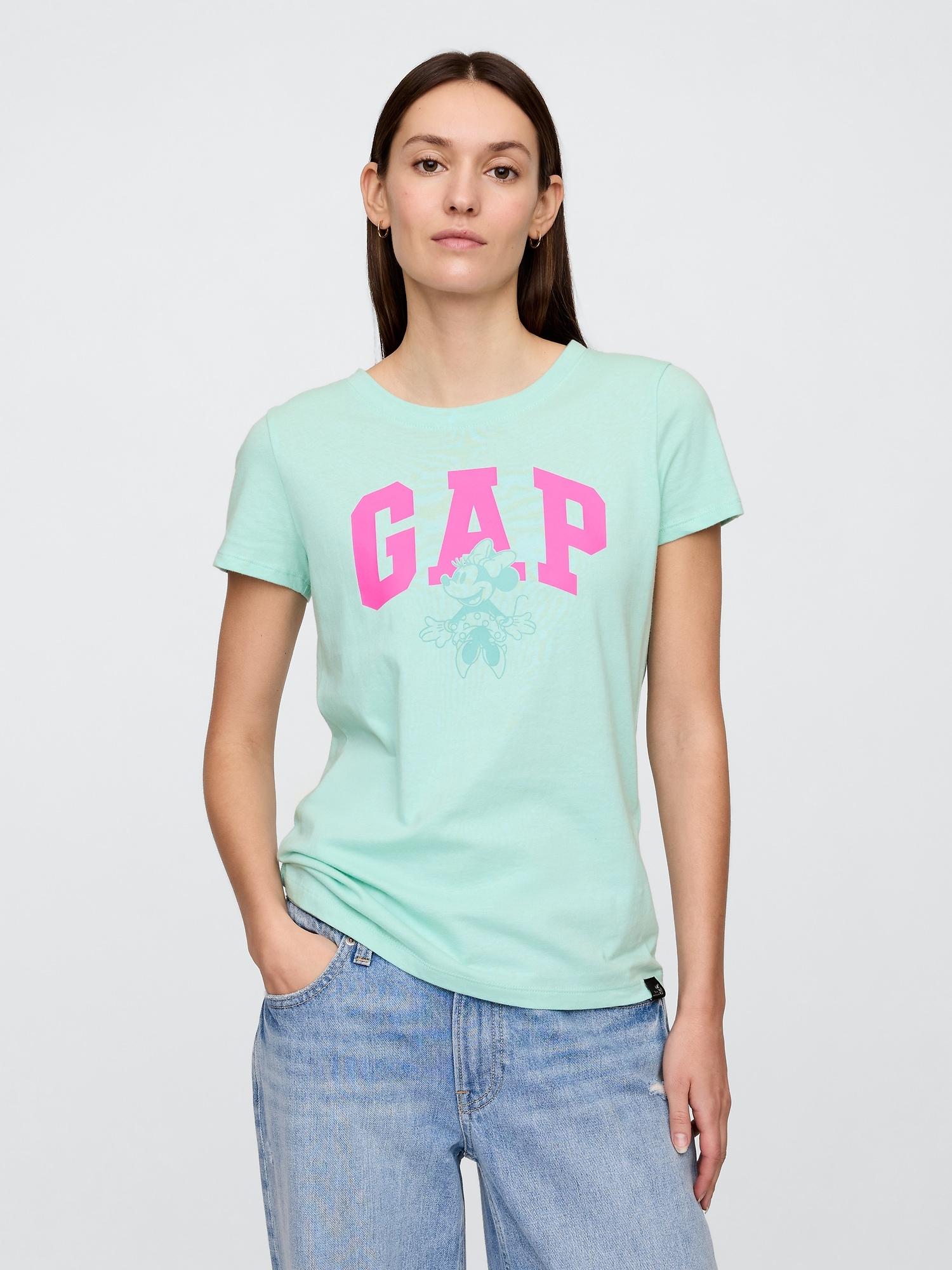 gap × disney minnie mouse gap logo t-shirt
