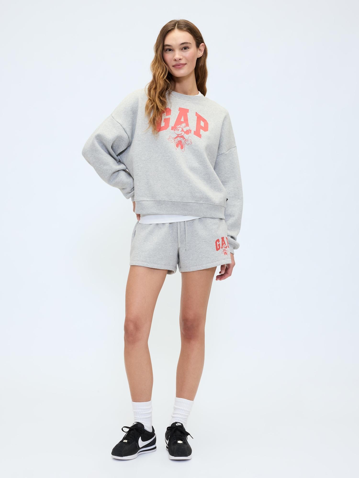 gap &#215 disney minnie mouse logo shorts