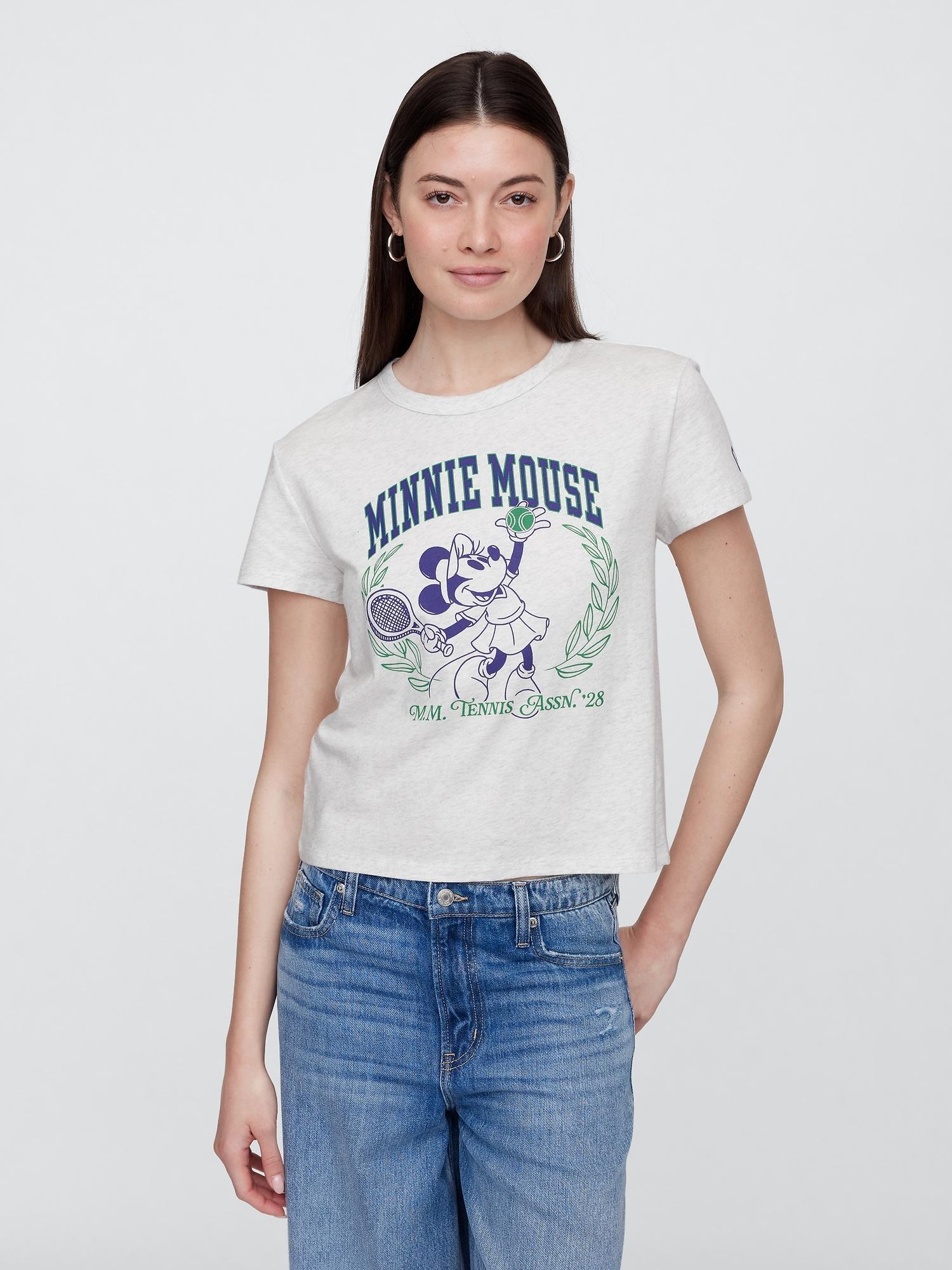 gap &#215 disney minnie mouse shrunken graphic t-shirt