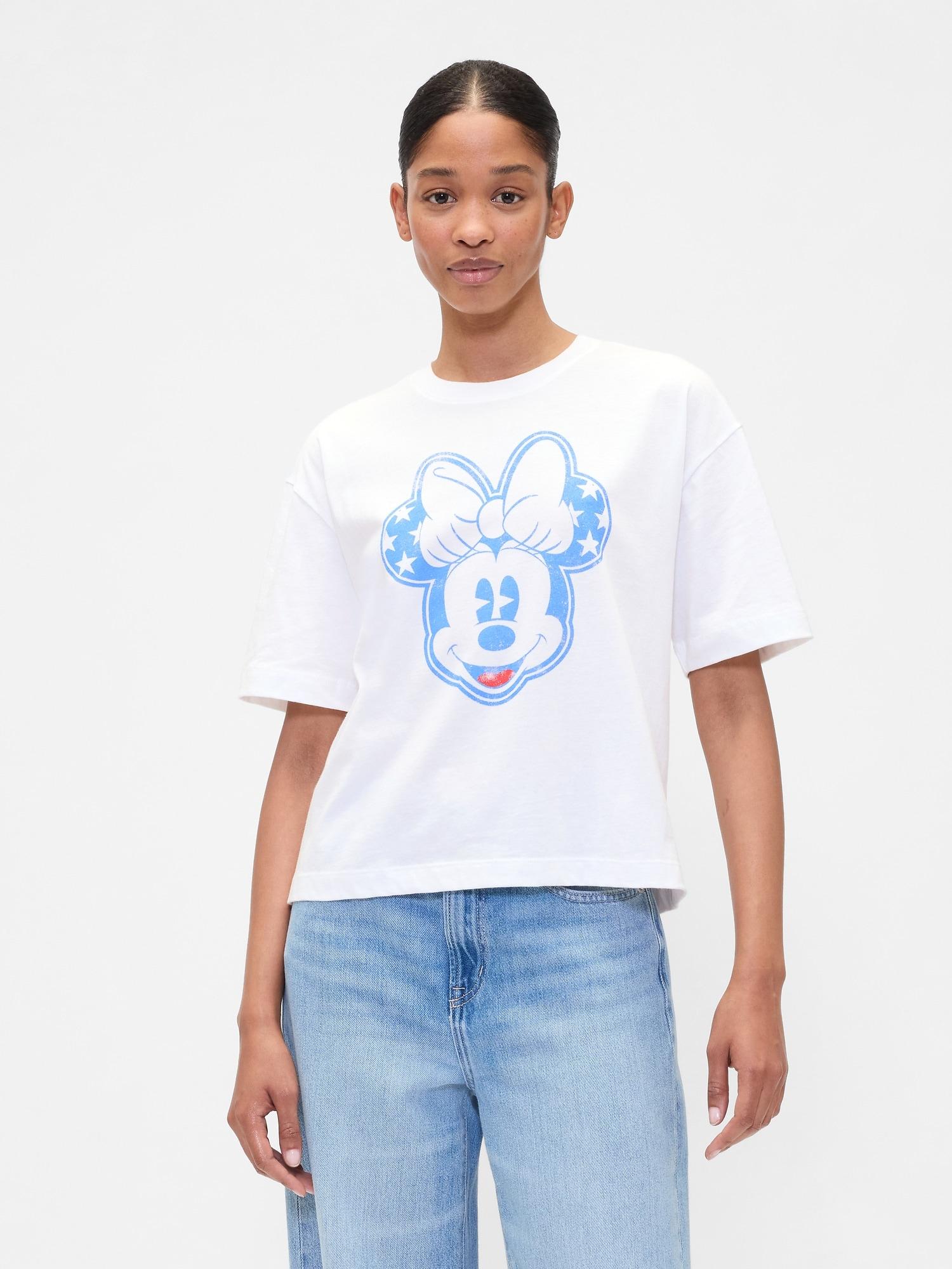 gap × disney minnie mouse shrunken graphic t-shirt