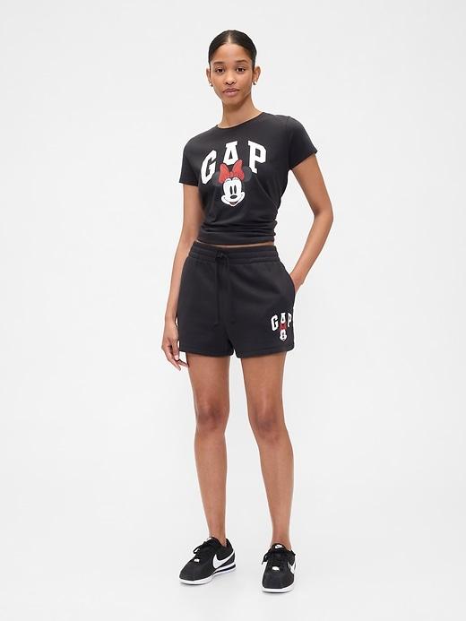 gap × disney minnie mouse logo shorts