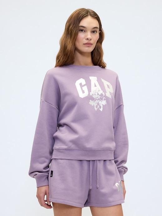 gap × disney minnie mouse oversized logo sweatshirt