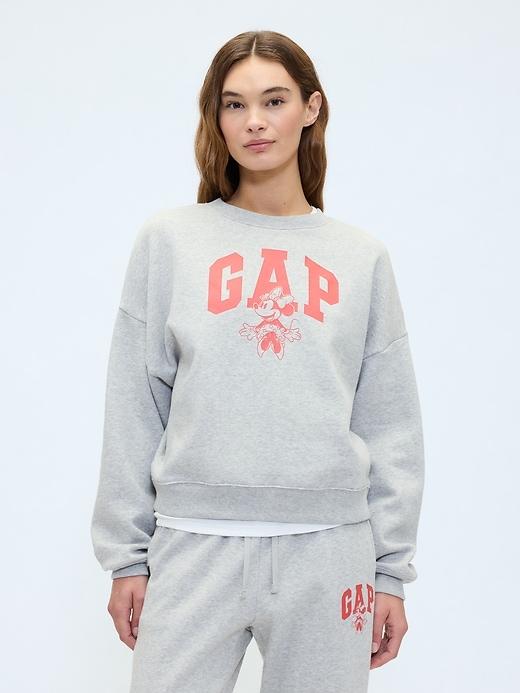 gap × disney minnie mouse oversized logo sweatshirt