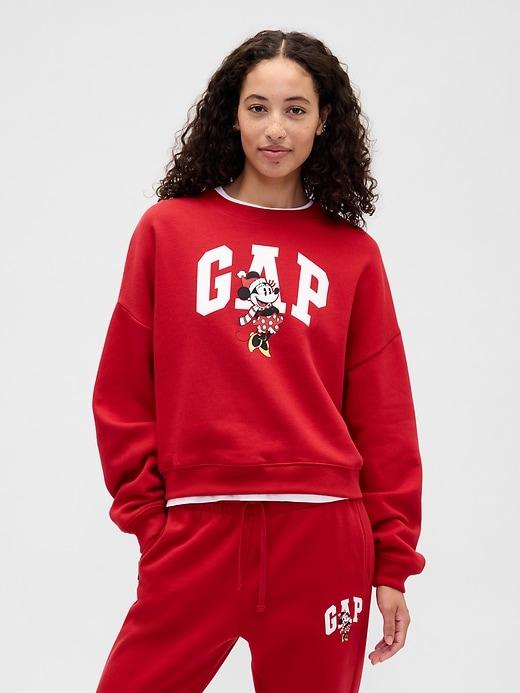 gap × disney minnie mouse oversized logo sweatshirt